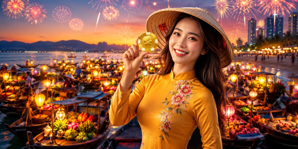 Khu giải trí casino sôi động tại bãi biển Đà Nẵng về đêm